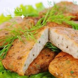 Hình ảnh chả cá thu nguyên chất thơm ngon